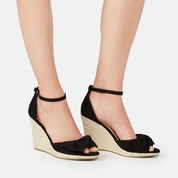 Shoes - Platform wedge espadrille sandal